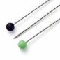 Preview: Glaskopfstecknadeln 30x0,60mm bunt Nr. 9