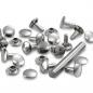 Preview: 15 Hohlnieten 4-6 mm Klemmber. 9mm MS silber