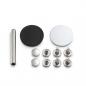 Preview: 15 Hohlnieten 4-6 mm Klemmber. 9mm MS silber