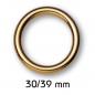 Preview: Hohlringe goldfarbig 32-44 mm