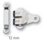 Preview: Hosenhaken und Stege ST silberfarbig 12 mm