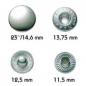 Preview: Druckknopf Anorak 15 mm brüniert große Unterteile