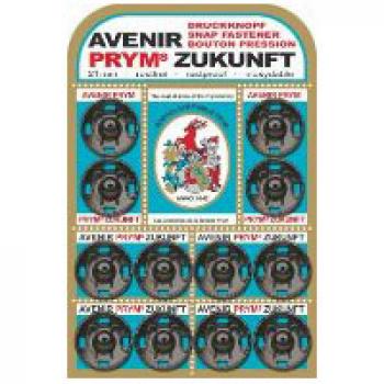 Annäh-Druckknöpfe Messing schwarz 21 mm