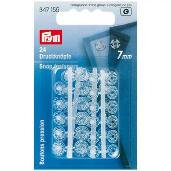 Annäh-Druckknöpfe KST transparent 7 mm
