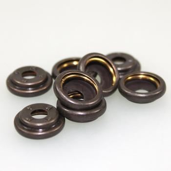 Druckknopf Ringfederteil 3000 MS Altmessing