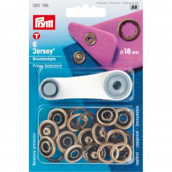 Druckknöpfe 'Jersey' 18mm altmessing