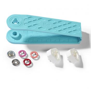 Preview: Druckknopf Jersey Color MS 8 mm rot