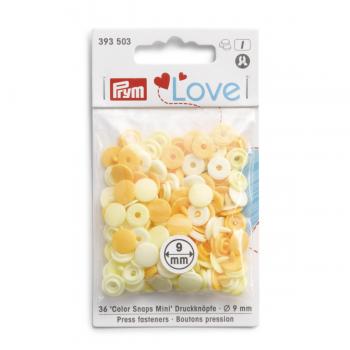 Prym Love Color Snaps Mini Mischpackung hellgelb