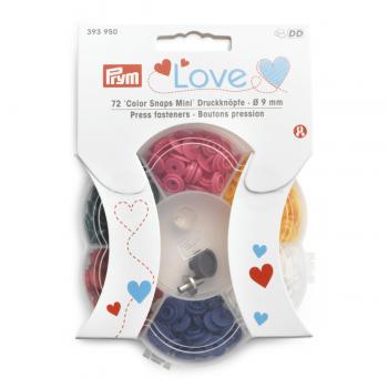 Prym Love Color Snaps Mini 6 Farben + Werkzeugset