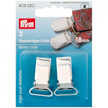 Hosenträger-Clips ST silberfarbig 18 mm
