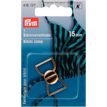 Bikiniverschluss MET goldfarbig 15 mm