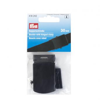 Koppelschließe 30 mm schwarz