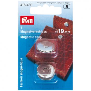 Magnet-Verschluß 19 mm silberfarbig