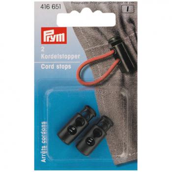 Kordelstopper GUM 2-Loch schwarz klein