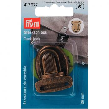 Steckschloss 26 mm altmessing