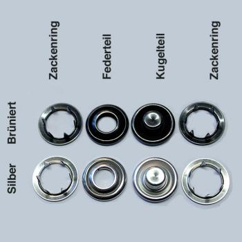 1000 Jersey-Druckknöpfe 15 mm SI-NIFR