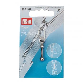 Fashion-Zipper Keulen silberfarbig