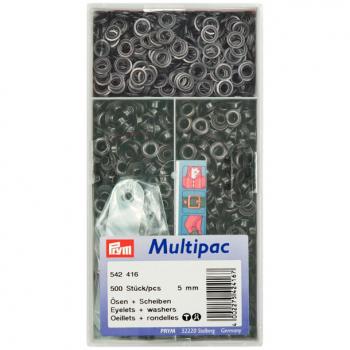 Ösen und Scheiben MS brüniert 5,0 mm