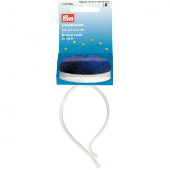 Armnadelkissen Profi lila/weiß mit Spange