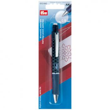 Minenstift mit 2 Minen ø 0,9mm weiß