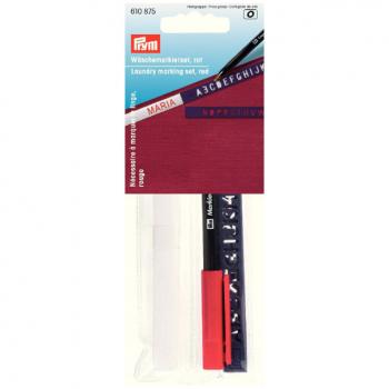 Wäschemarkierset Standard, roter Stift