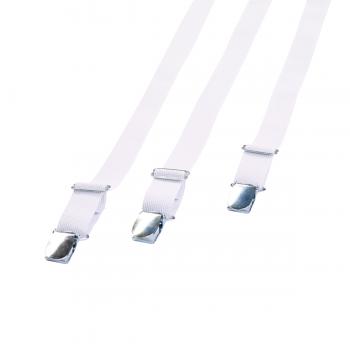 Betttuchspanner Elastic 18 mm weiß