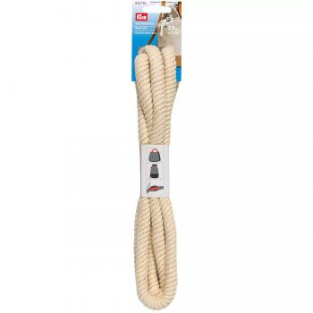 Preview: Taschenkordel 11 mm rohweiß Baumwolle