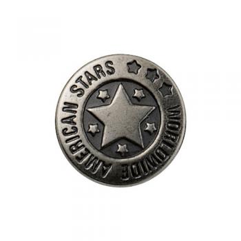 NF-Jeans-Knöpfe MS altsilber American Star 17 mm