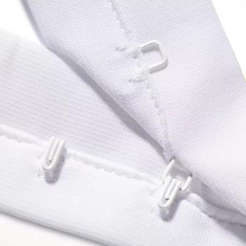 Haken- und Augenband Abst. 19 mm weiss