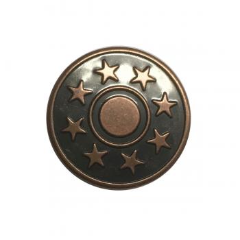 100 Jeansknöpfe 20 mm Sterne 