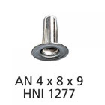 1000 Hohlnieten 4 x 8 x 9 mm