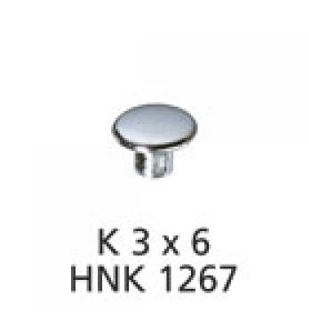 1000 Hohlnietkappen 3 mm Schaft 6 mm Kappe