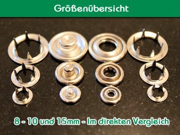 Preview: Jersey Druckknöpfe 7,2 mm Mini kleinste Ausführung