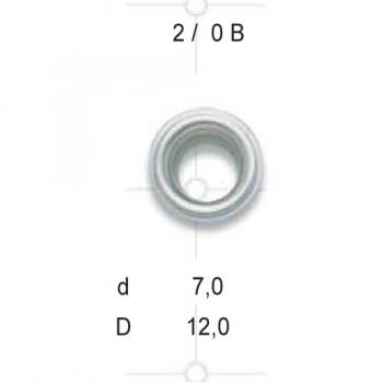 Scheiben 2/0B MS Brüniert 7 mm