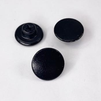 Patentknöpfe 27" glatte Ausführung schwarz