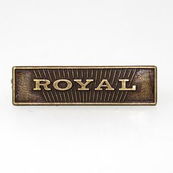 Ansteckplakette Royal 20x5,6 mm Anstecknadel