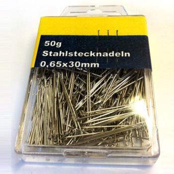Stecknadeln Stahl 30 mm x 0,65 Nr. 6 EF 
