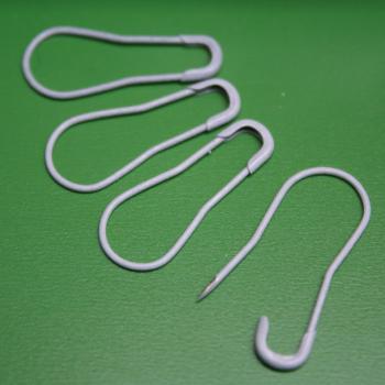 1000 Sicherheitsnadeln Birnenform weiss 22mm