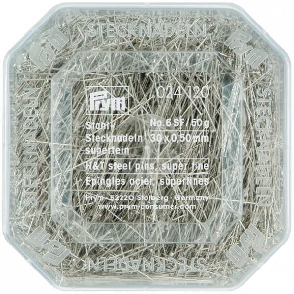 50g Stecknadeln silber Nr. 6 SF 30x0,50mm