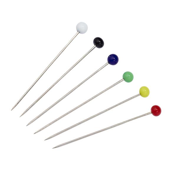 Glaskopfnadeln ST 9 bunt 0,60 x 30 mm