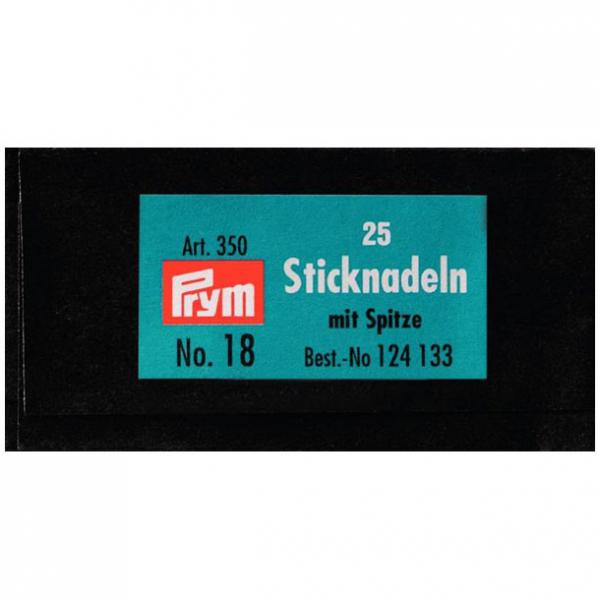 Sticknadeln mit Spitze 18 silberfarbig 1,20 x 50 mm