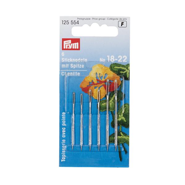 Sticknadeln mit Spitze und Goldöhr