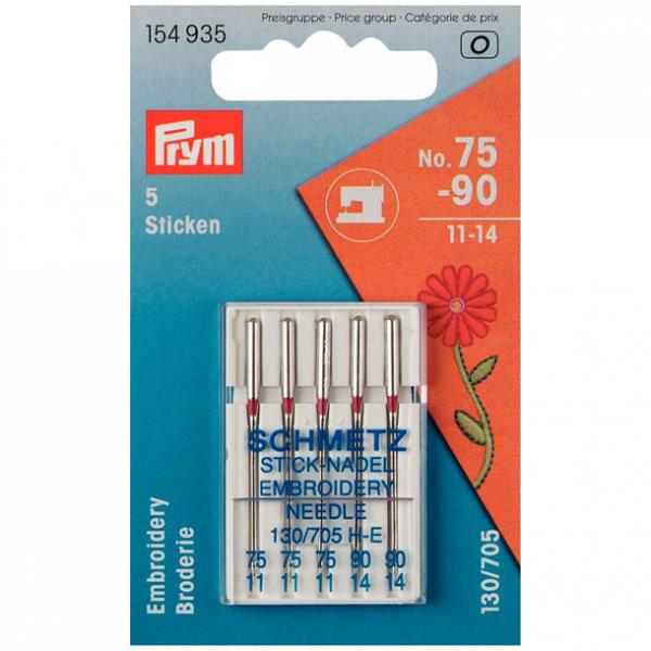 Nähmaschinennadeln 130/705 STICKEN 75-90
