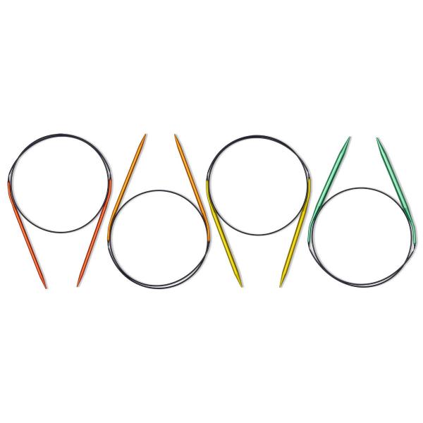 Rundstricknadel-Set ALU farbig 4,5-7,0 mm 80 cm