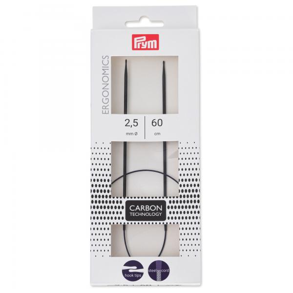 Rundstricknadeln Ergonomics Carbon 60 cm 2,50 mm