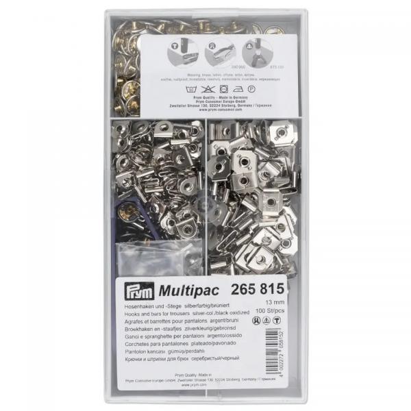 Haken und Stege silber oder brüniert 13 mm