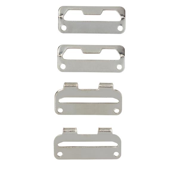 Rockbundverschlüsse ST silberfarbig 20 mm