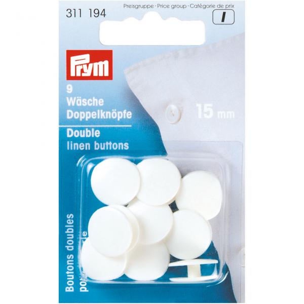 Wäsche-Doppelknöpfe KST 24'' 15 mm