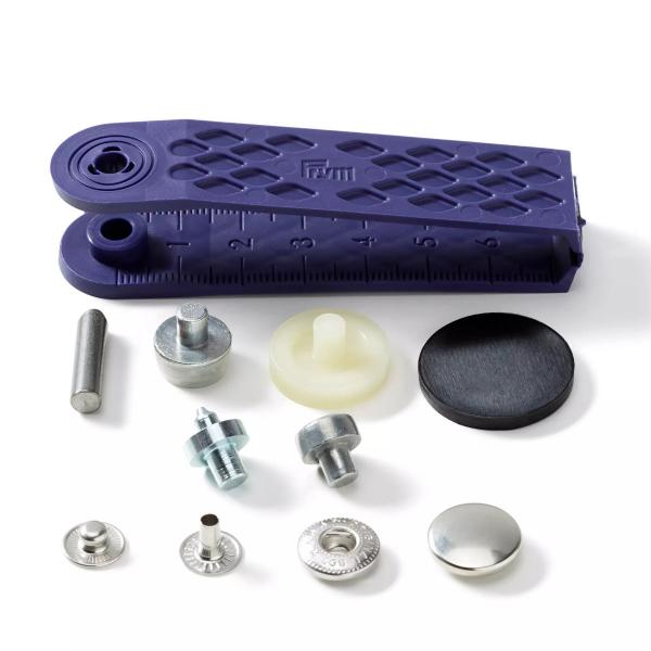Druckknopf Anorak 15 mm silberfarbig