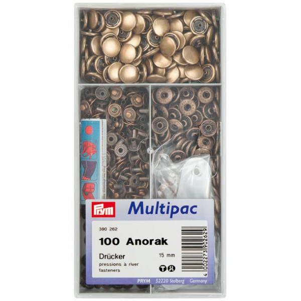 Druckknopf Prym Anorak 15mm altmessing